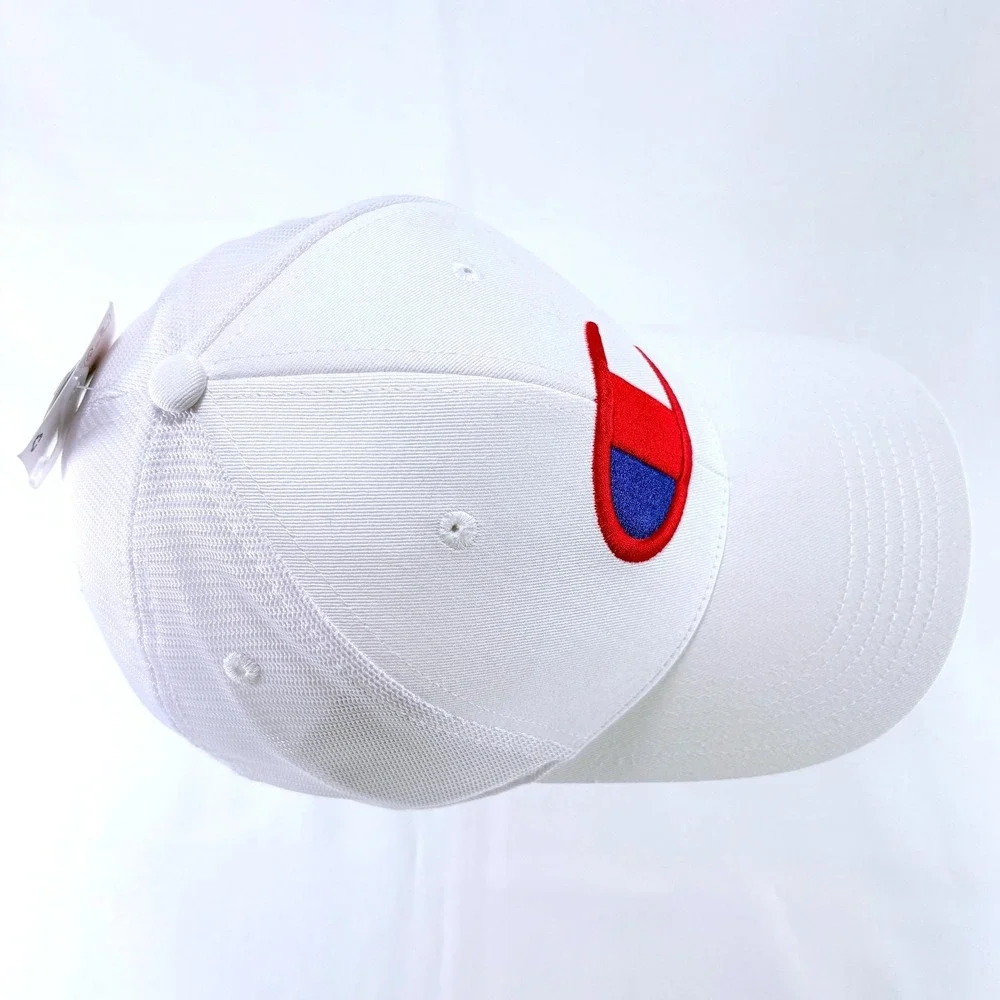 Champion White Embroidered Big C Logo Mesh Snapback Trucker Hat Cap NWT